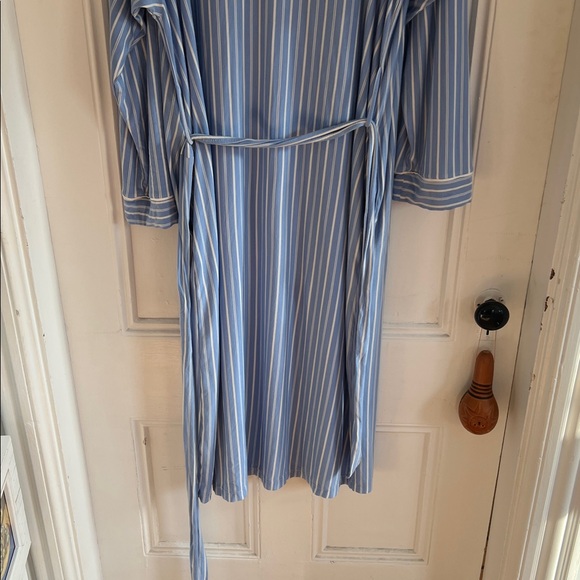 Eberjey Blue Striped Robe - Picture 5 of 8
